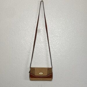 Born Concept BOC Elegant Tan Crossbody Bag with Removable Strap 7.5”x4.25”x1.5”